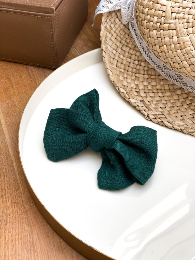 Žalia plaukų sagė mergaitei (7cm)