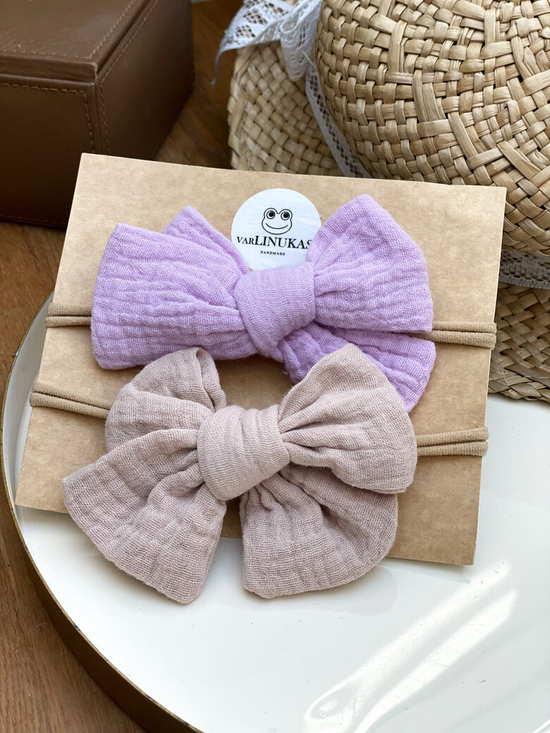 Muslino kaspinėlių rinkinys