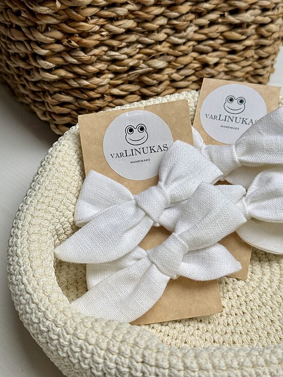 Plaukų gumytės (2 vnt.) - baltos