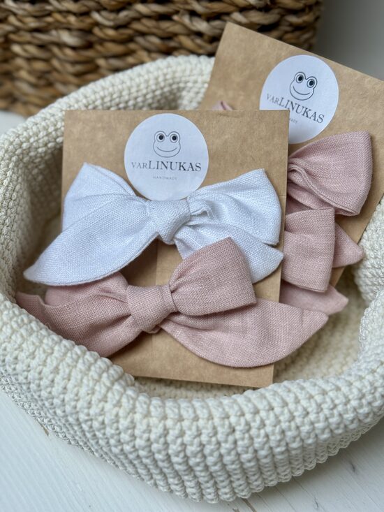 Segtukai (2 vnt.) - baltas/pelenų rožinis