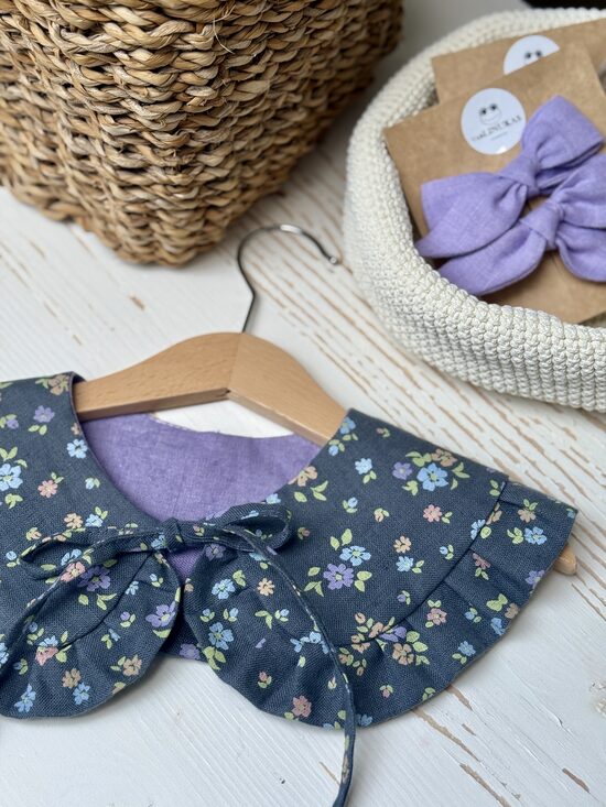 Gėlių rašto apykaklė 