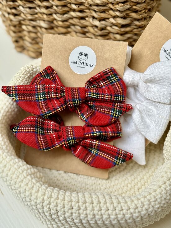 Segtukai (2 vnt.) - languota raudona