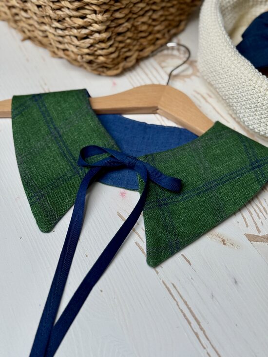 Dvipusė apykaklė  - linas/vilna