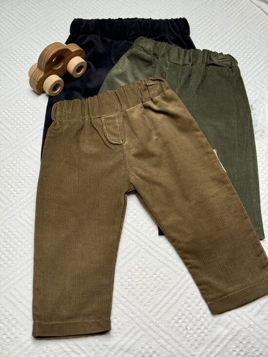 Velveto kelnės - rusvos